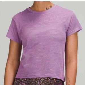 Lululemon Train to Be Short Sleeve Shirt Camo
Dot Camo Wisteria Purple